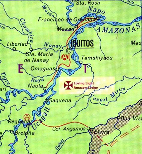 Map Of Iquitos Peru | Cities And Towns Map