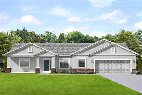 Ranch House Plan with Workshop in 2-Car Garage - 82271KA ...