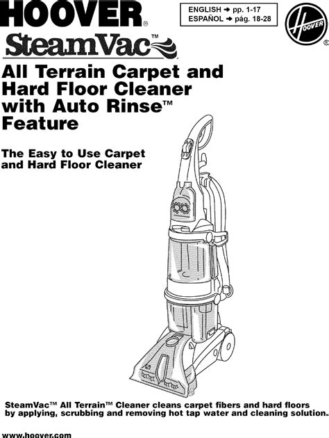 Hoover Carpet Cleaner Manual Fh50700