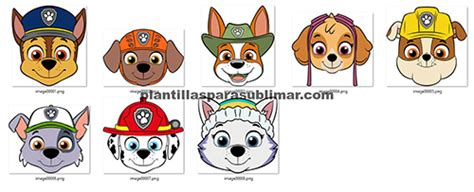 Patrulla canina, Paw Patrol Vectores – Plantillas para sublimar