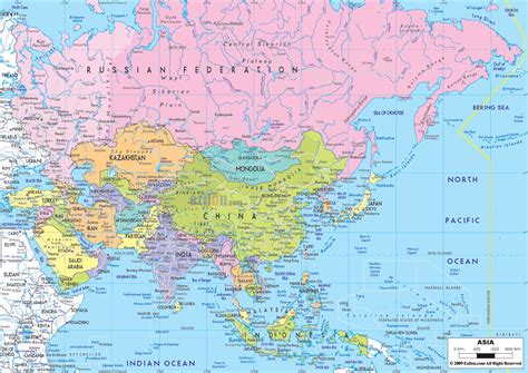 Political Map Of Asia