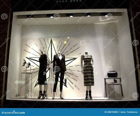 Fashion store showcase editorial stock photo. Image of chic - 48876988