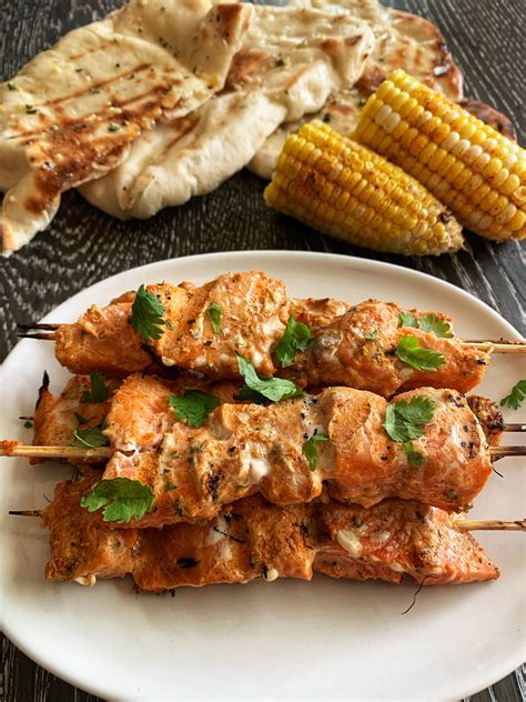 Tandoori Salmon Skewers - Food Mamma