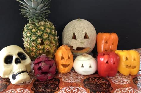 How To Make Halloween Fruit and Vegetable Carvings | Healthy Family Project