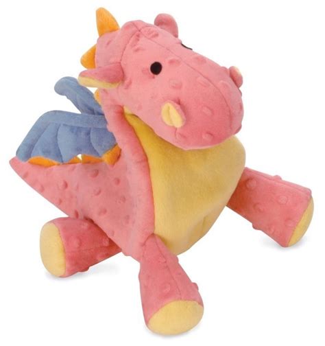 GoDog Dragons Chew Guard Squeaky Plush Dog Toy Large