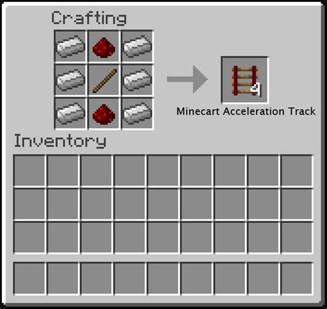 Minecart Acceleration Track : Minecraft