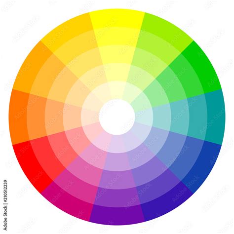 color wheel 12-colors Stock Vector | Adobe Stock