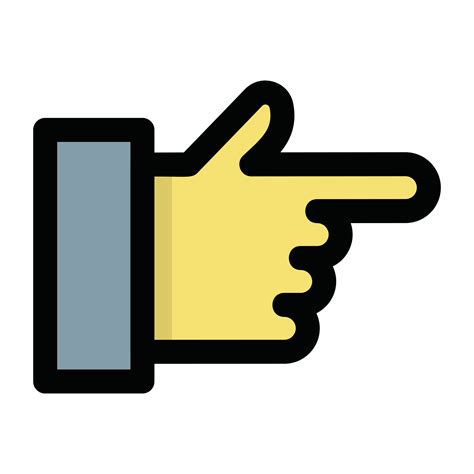 Trendy Finger Pointing 15717852 Vector Art at Vecteezy