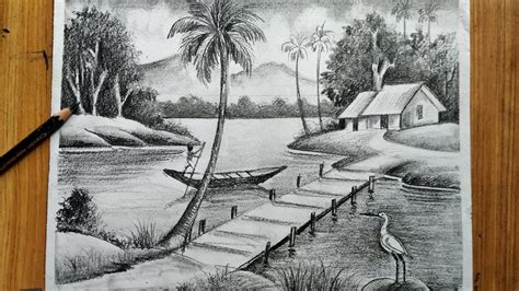 Pencil Drawing Scenery: Capturing the Beauty of Nature