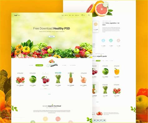 Store Template Free Of Grocery Store Website Template Free Psd Download ...