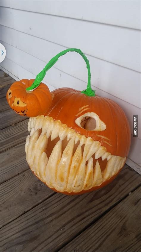 Angler fish pumpkin. - 9GAG