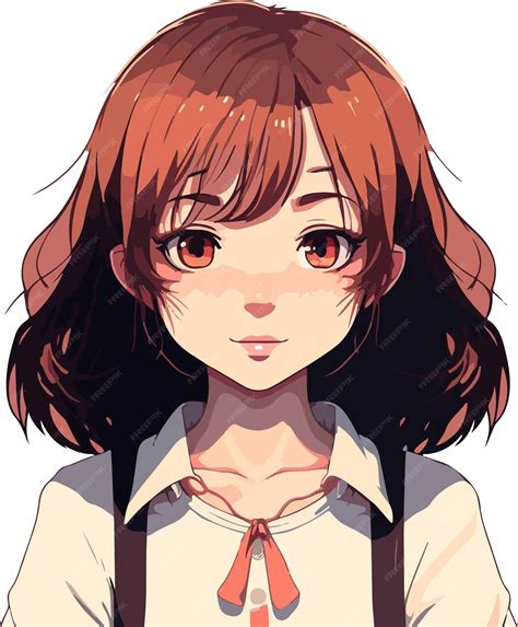 Premium Vector Young Girl Anime Style Character Vector Illustration