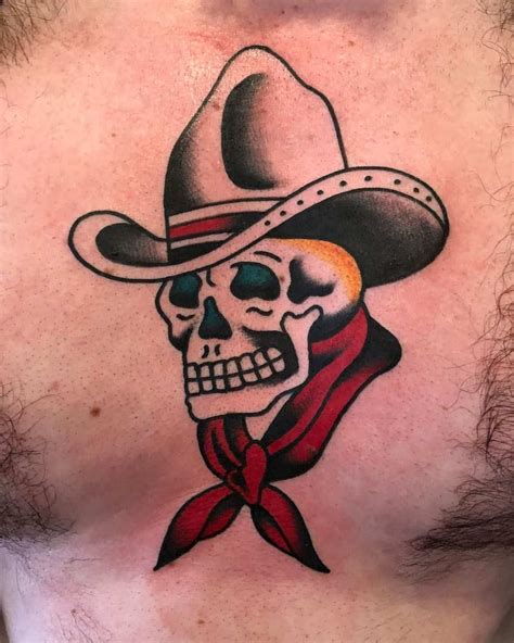 20+ Cowboy Skull Tattoo Ideas