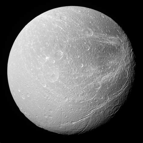 Dione Moon - The Inner Moons of Saturn - The Planets