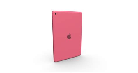 STL file Apple iPad 10.2 inch (9th Gen) Pink Color - Elegant Tablet 3D ...