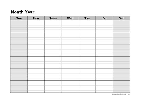 23 24 Monthly Calendar Printable