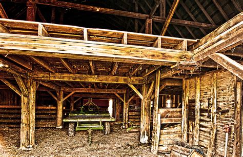 Barn Interior Photograph by Randall Branham