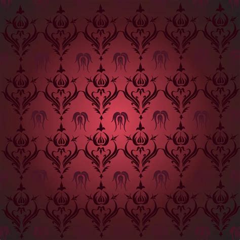 Vintage burgundy background pattern on a dark background — Stock Vector ...