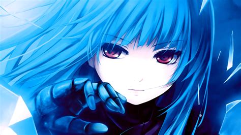 Blue haired anime girl HD wallpaper | Wallpaper Flare