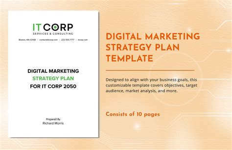 Digital Marketing Strategy Plan Template in Word, PDF, Google Docs ...