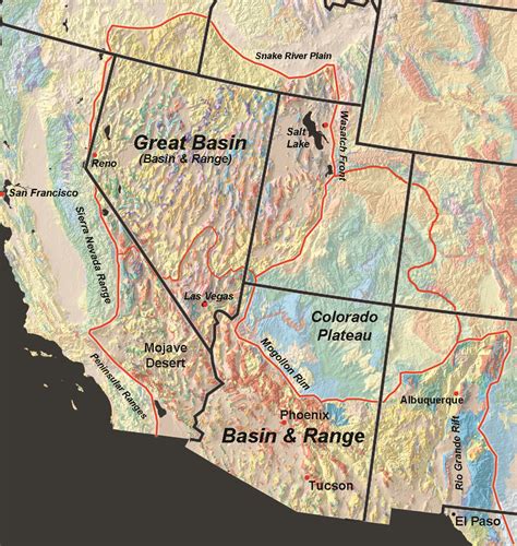 Great Basin Desert Location On Map