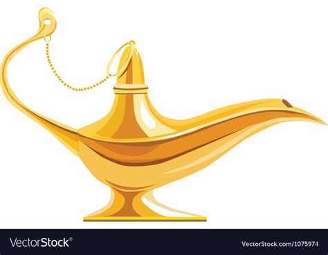 Lamp of aladdin Royalty Free Vector Image - VectorStock