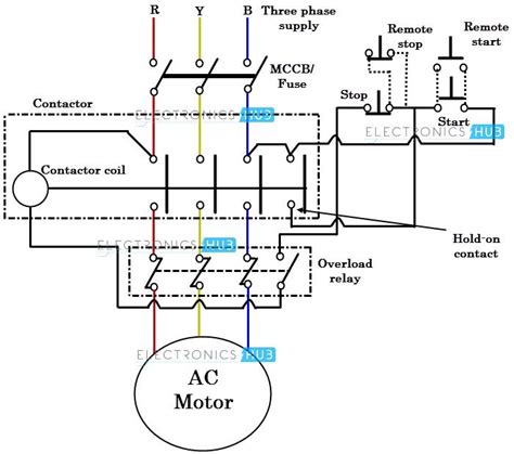 Dol Starter Power Circuit Diagram