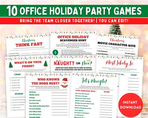 Work Christmas Party Games, Corporate Christmas Party Games, Company ...