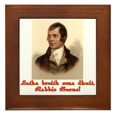 Happy Birthday in Scottish Gaelic Framed Tile by scarebaby