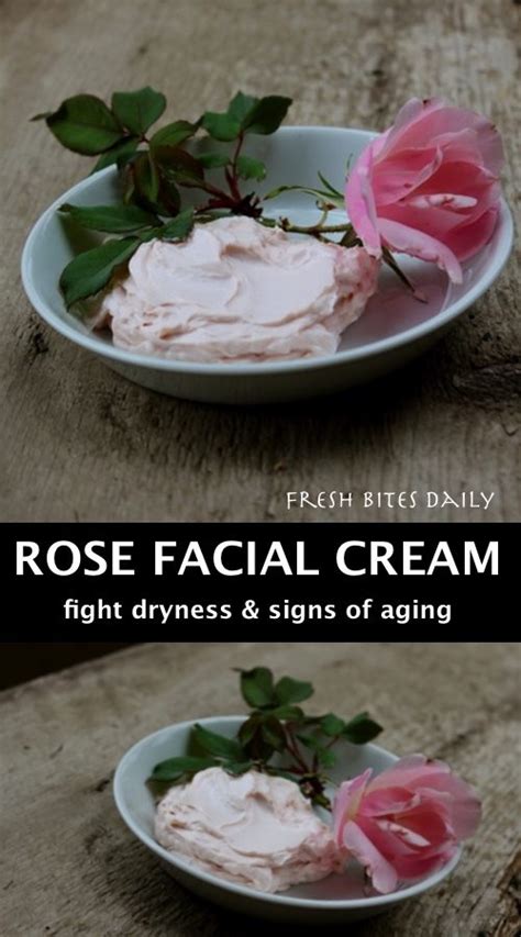 A luxurious homemade rose facial cream to fight off dryness and aging ...