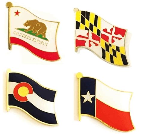 State Flag Lapel Pins - Single| World Flags Direct