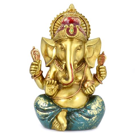 Buy Ganesh Statue Elephant Hindu God of Success Resin Ganesha Ganpati ...