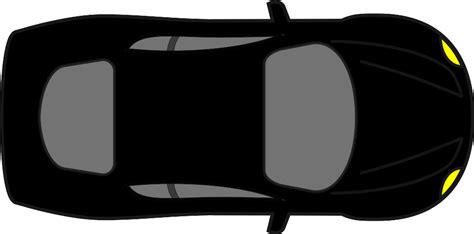 Black Car - Top View Clip Art at Clker.com - vector clip art online ...