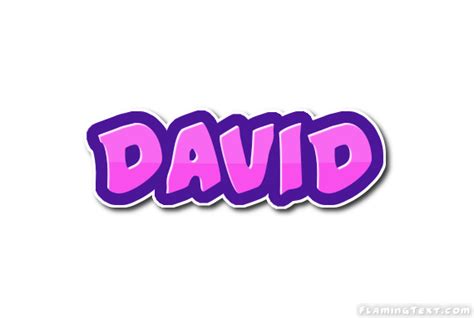 David Logo | Free Name Design Tool from Flaming Text