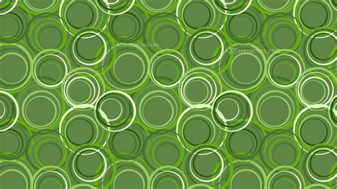 Green Geometric Circle Pattern