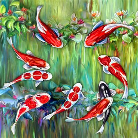 Feng Shui Koi Fish Painting | ArtFactory