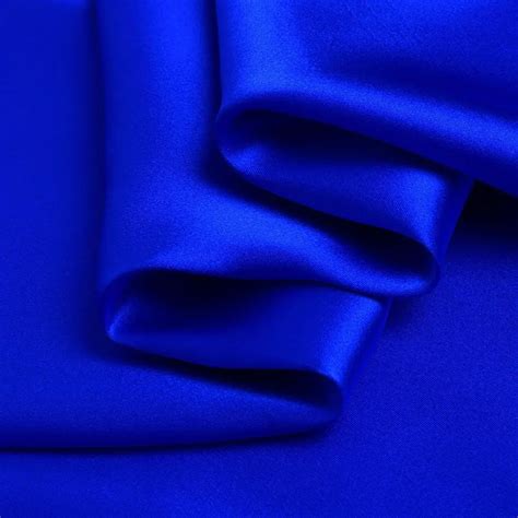 Royal Blue Charmeuse Fabric 100% Pure Silk for Fashion | YTFabric.com