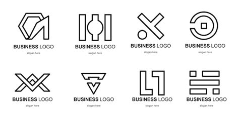 Premium Vector | Set of business logo ideas