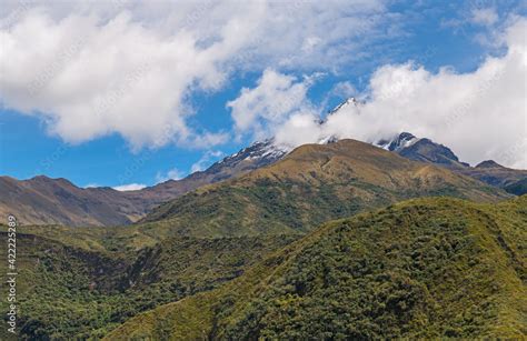 Cotacachi volcano peak after snowfall, Cotacachi Cayapas national ...