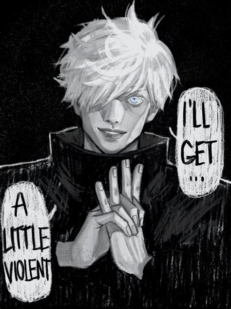 gojo satoru | jujutsu kaisen manga page redraw