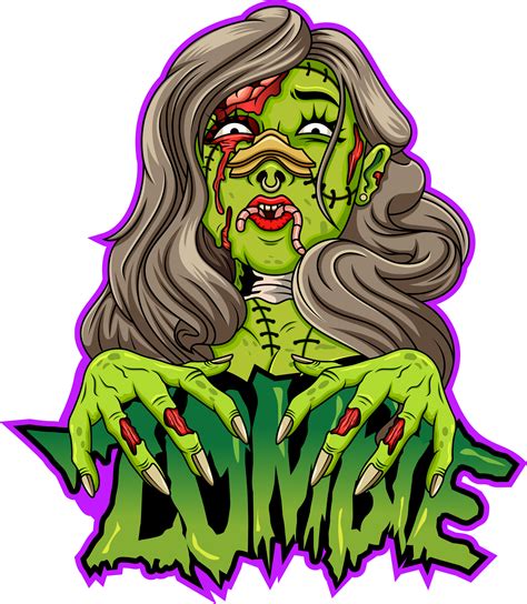 Female Zombie Drawings