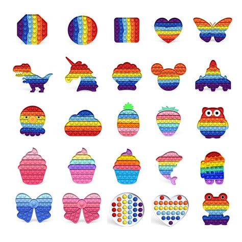 Wholesale Rainbow Pop it Fidget Toy Supplier from China