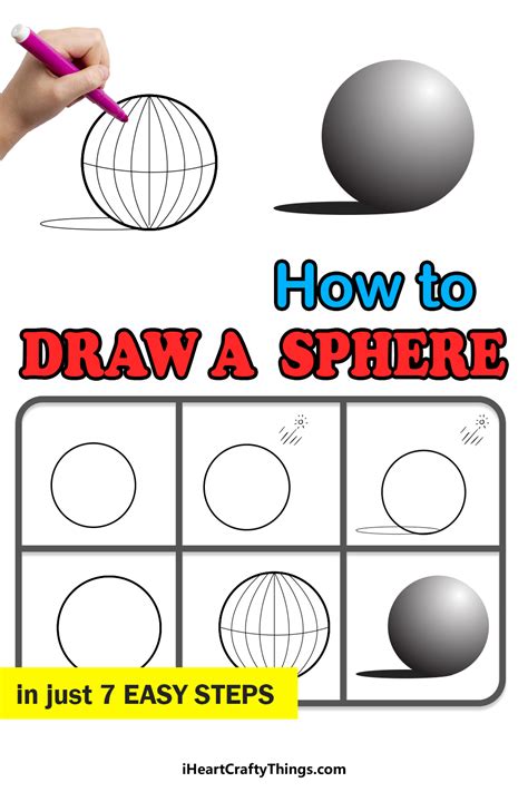 Sphere Drawing - How To Draw A Sphere Step By Step