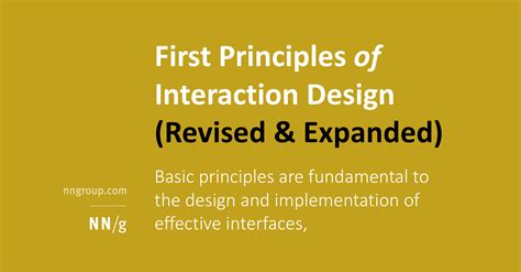 Interaction Design Principles