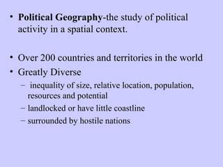 Political geography online | PPT