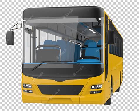 Premium Psd City Bus On Transparent Background 3d Rendering Illustration