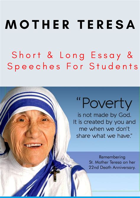 biography writing of mother teresa