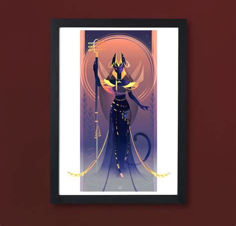 Art Print Bastet Gods of Egypt - Etsy