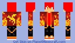 Fire Dragon Minecraft Skin