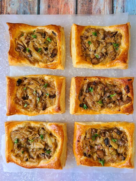 Savory Puff Pastry Tarts - Cooking My Pounds Off